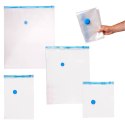 Worki próżniowe na ubrania 8 sztuk 4 rozmiary 35x40cm, 40x60cm, 60x80cm, 80x100cm Kik Sp. z o. o. Sp. k.