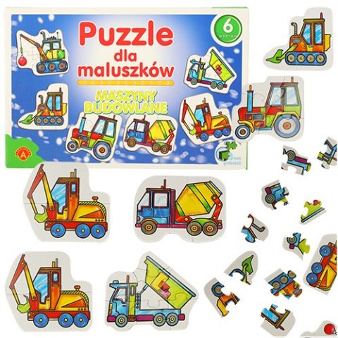 ALEXANDER Puzzle dla maluszków - maszyny budowlane 2+ Alexander ALEXANDER Puzzle dla maluszków - maszyny budowlane 2+ Alexander