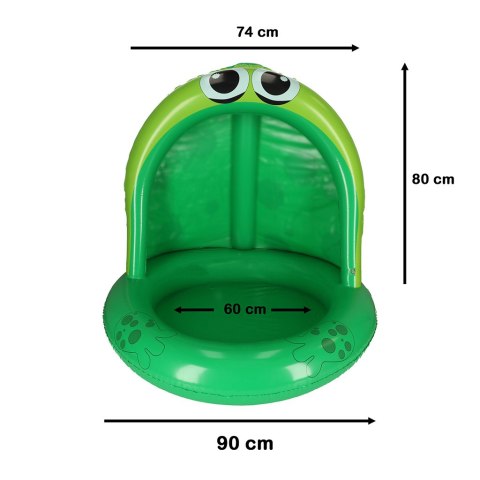 Basen dmuchany dla dziecka brodzik z daszkiem żaba 95cm Kik Sp. z o. o. Sp. k. Basen dmuchany dla dziecka brodzik z daszkiem żaba 95cm Kik Sp. z o. o. Sp. k.