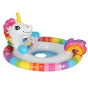 Kółko do pływania dla niemowląt koło pontonik dla dzieci dmuchany z siedziskiem jednorożec max 23kg 3-4lata INTEX 59570 Kik Sp. z o. o. Sp. k.