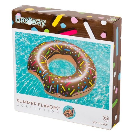 Kółko do pływania koło dmuchane BESTWAY 36188 donut brązowe 107cm Kik Sp. z o. o. Sp. k. Kółko do pływania koło dmuchane BESTWAY 36188 donut brązowe 107cm Kik Sp. z o. o. Sp. k.