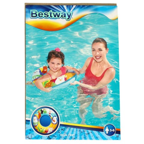 Kółko do pływania koło dmuchane pingwinek 51cm BESTWAY 36113 Kik Sp. z o. o. Sp. k. Kółko do pływania koło dmuchane pingwinek 51cm BESTWAY 36113 Kik Sp. z o. o. Sp. k.