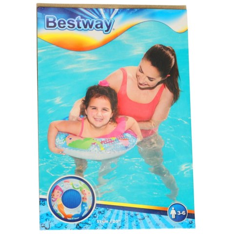 Kółko do pływania koło dmuchane syrenki 51cm BESTWAY 36113 Kik Sp. z o. o. Sp. k. Kółko do pływania koło dmuchane syrenki 51cm BESTWAY 36113 Kik Sp. z o. o. Sp. k.