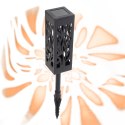 Lampa solarna ogrodowa ażurowa latarenka lamion LED czujnik zmierzchu wbijana 4szt. Kik Sp. z o. o. Sp. k.