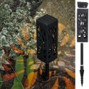 Lampa solarna ogrodowa ażurowa latarenka lamion LED czujnik zmierzchu wbijana 4szt. Kik Sp. z o. o. Sp. k.