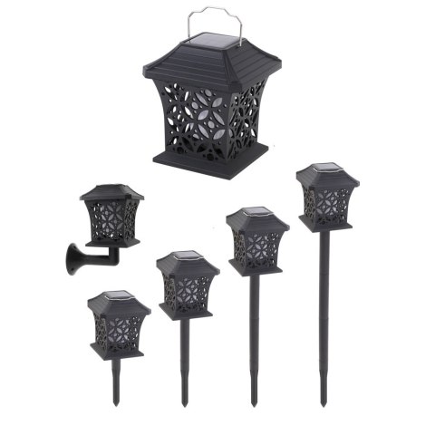 Lampa solarna ogrodowa ażurowa latarenka wisząca wbijana lampion 12 LED Kik Sp. z o. o. Sp. k.