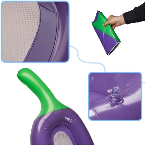 Materac dmuchany siateczkowy bakłażan 240cm Kik Sp. z o. o. Sp. k.