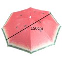 Parasol ogrodowy plażowy regulowany łamany 150cm arbuz UV Kik Sp. z o. o. Sp. k.