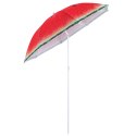 Parasol ogrodowy plażowy regulowany łamany 150cm arbuz UV Kik Sp. z o. o. Sp. k.