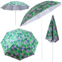 Parasol ogrodowy plażowy regulowany łamany 150cm liście UV Kik Sp. z o. o. Sp. k.