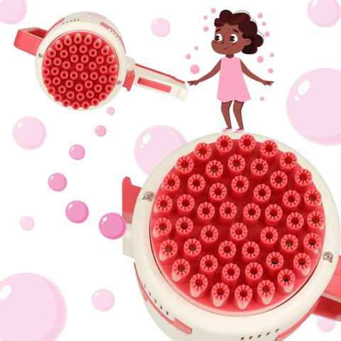 Pistolet maszynka do baniek mydlanych bańki mydlane światła różowy Kik Sp. z o. o. Sp. k.