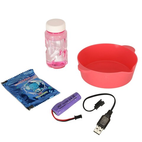 Pistolet maszynka do baniek mydlanych bańki mydlane światła różowy Kik Sp. z o. o. Sp. k.