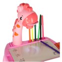 Projektor rzutnik stolik stół do rysowania żyrafa różowa Kik Sp. z o. o. Sp. k.