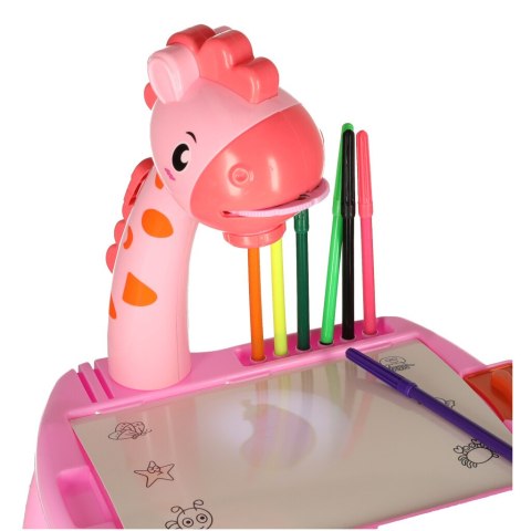 Projektor rzutnik stolik stół do rysowania żyrafa różowa Kik Sp. z o. o. Sp. k.