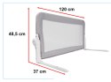 Barierka osłona ochronna do łóżka otwierana 120cm szara Kik Sp. z o. o. Sp. k.