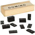 Domino drewniane klocki gra rodzinna + pudełko Kik Sp. z o. o. Sp. k.