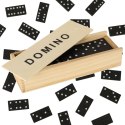 Domino drewniane klocki gra rodzinna + pudełko Kik Sp. z o. o. Sp. k.
