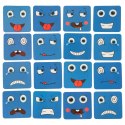 Gra edukacyjne wyzwania nauka emocji klocki drewniane Kik Sp. z o. o. Sp. k.