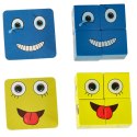 Gra edukacyjne wyzwania nauka emocji klocki drewniane Kik Sp. z o. o. Sp. k.