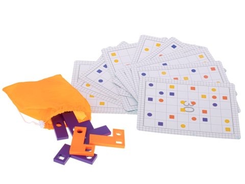 Gra logiczna układanka klocki tetris łamigłówka+ karty 42el. Kik Sp. z o. o. Sp. k. Gra logiczna układanka klocki tetris łamigłówka+ karty 42el. Kik Sp. z o. o. Sp. k.