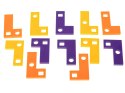 Gra logiczna układanka klocki tetris łamigłówka+ karty 42el. Kik Sp. z o. o. Sp. k.