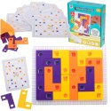 Gra logiczna układanka klocki tetris łamigłówka+ karty 42el. Kik Sp. z o. o. Sp. k.