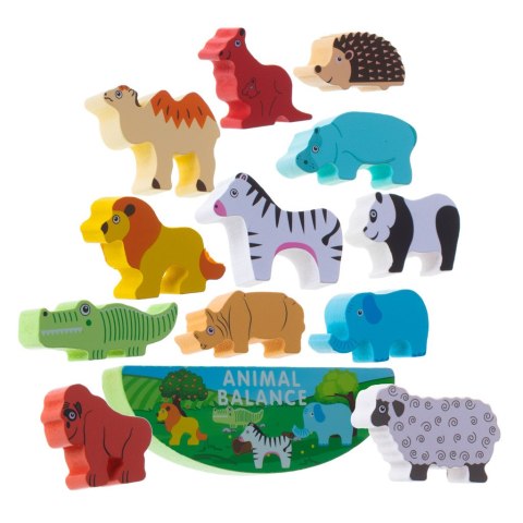 Gra zręcznościowa montessori układanka balansująca klocki zwierzątka drewniane Kik Sp. z o. o. Sp. k. Gra zręcznościowa montessori układanka balansująca klocki zwierzątka drewniane Kik Sp. z o. o. Sp. k.