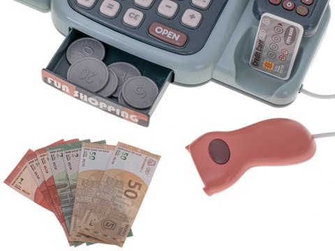 Kasa fiskalna sklepowa interaktywna skaner waga koszyk monety mikrofon światło dźwięk Kik Sp. z o. o. Sp. k. Kasa fiskalna sklepowa interaktywna skaner waga koszyk monety mikrofon światło dźwięk Kik Sp. z o. o. Sp. k.