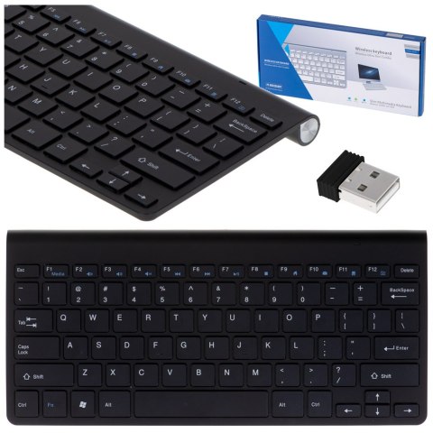 Klawiatura bezprzewodowa bluetooth Smart TV czarna Kik Sp. z o. o. Sp. k. Klawiatura bezprzewodowa bluetooth Smart TV czarna Kik Sp. z o. o. Sp. k.