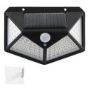 Lampa solarna czujnik ruchu i zmierzchu 100 LED Kik Sp. z o. o. Sp. k.