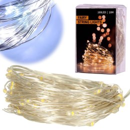 Lampki LED druciki dekoracyjne świąteczne choinkowe 10m 100LED zimny biały Kik Sp. z o. o. Sp. k.