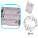 Lampki LED druciki dekoracyjne świąteczne choinkowe 10m 100LED zimny biały Kik Sp. z o. o. Sp. k.