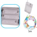 Lampki LED druciki dekoracyjne świąteczne choinkowe 5m 50LED multikolor Kik Sp. z o. o. Sp. k.