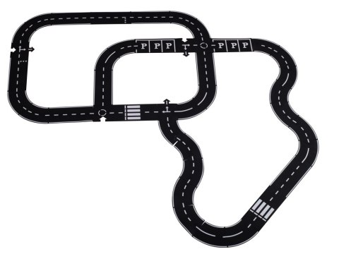 Puzzle kreatywne 2w1 droga jezdnia 40 elementów Kik Sp. z o. o. Sp. k.