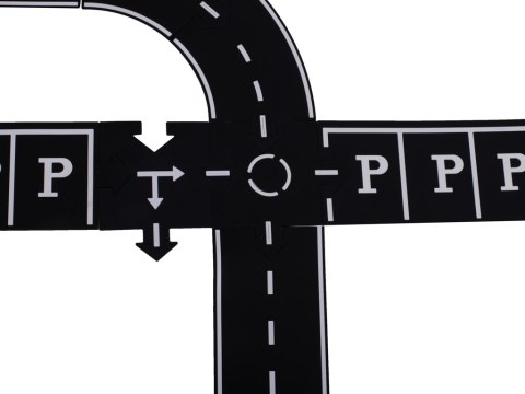 Puzzle kreatywne 2w1 droga jezdnia 40 elementów Kik Sp. z o. o. Sp. k.