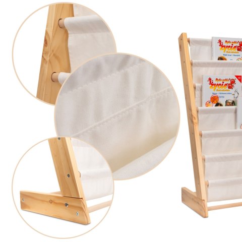 Regał na książki dla dzieci stojak półka 76,5cm Kik Sp. z o. o. Sp. k. Regał na książki dla dzieci stojak półka 76,5cm Kik Sp. z o. o. Sp. k.