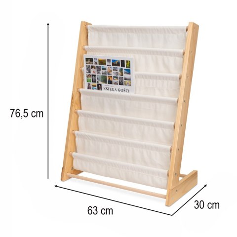 Regał na książki dla dzieci stojak półka 76,5cm Kik Sp. z o. o. Sp. k. Regał na książki dla dzieci stojak półka 76,5cm Kik Sp. z o. o. Sp. k.
