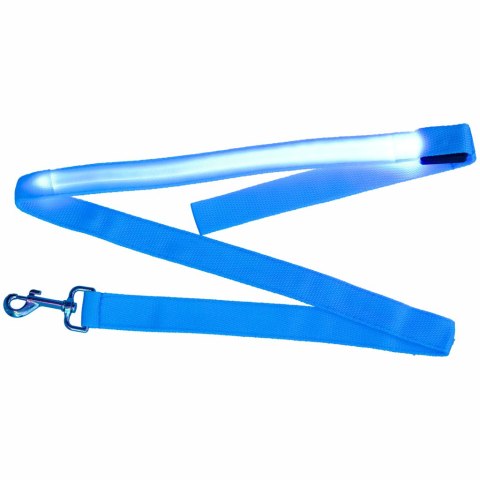 Smycz dla psa kota świecąca spacer jesień zima noc LED 1,2 m niebieska Kik Sp. z o. o. Sp. k.
