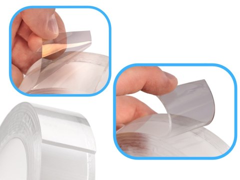 Taśma dwustronna nano montażowa wodoodporna 30mmx3m Kik Sp. z o. o. Sp. k.