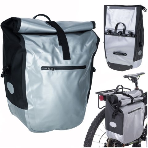 Torba rowerowa RALLEX sakwa na bagażnik wodoodporna boczna torba na rower pojemna 23l Kik Sp. z o. o. Sp. k.