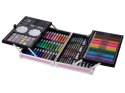 Zestaw plastyczny do malowania w walizce 145el różowy Kik Sp. z o. o. Sp. k.