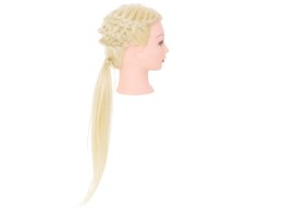 Główka głowa treningowa fryzjerska naturalne włosy blond Kik Sp. z o. o. Sp. k.