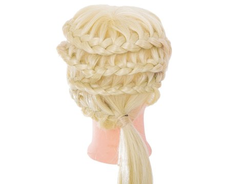 Główka głowa treningowa fryzjerska naturalne włosy blond Kik Sp. z o. o. Sp. k. Główka głowa treningowa fryzjerska naturalne włosy blond Kik Sp. z o. o. Sp. k.
