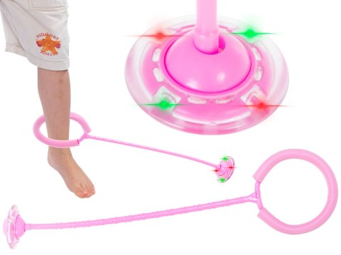 Hula hop na nogę skakanka skipper piłka świecąca migająca LED różowa Kik Sp. z o. o. Sp. k. Hula hop na nogę skakanka skipper piłka świecąca migająca LED różowa Kik Sp. z o. o. Sp. k.