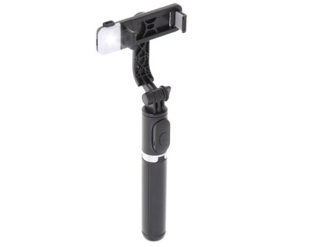 Kijek do selfie lampka LED statyw tripod czarny Kik Sp. z o. o. Sp. k. Kijek do selfie lampka LED statyw tripod czarny Kik Sp. z o. o. Sp. k.