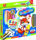 Kredki ołówkowe okrągłe grube Bambino 12 kolorów temperówka St. Majewski Sp. z o. o.