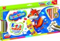 Kredki ołówkowe trójkątne grube Bambino 24 kolory temperówka St. Majewski Sp. z o. o.