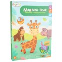 Książeczka magnetyczna układanka puzzle na magnes zwierzęta safari 47el. Kik Sp. z o. o. Sp. k.