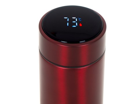 Kubek bidon termiczny termos smart LED 500ml bordowy Kik Sp. z o. o. Sp. k. Kubek bidon termiczny termos smart LED 500ml bordowy Kik Sp. z o. o. Sp. k.