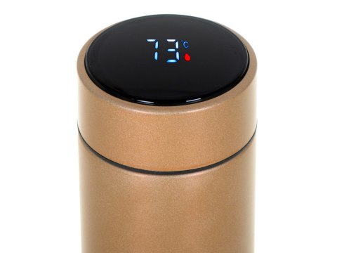 Kubek bidon termiczny termos smart LED 500ml złoty Kik Sp. z o. o. Sp. k. Kubek bidon termiczny termos smart LED 500ml złoty Kik Sp. z o. o. Sp. k.